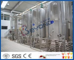 Quality PLC UHT Milk Processing Line For High Temperature Pasteurized Soy Milk / Organic Milk / Milk Products wholesale