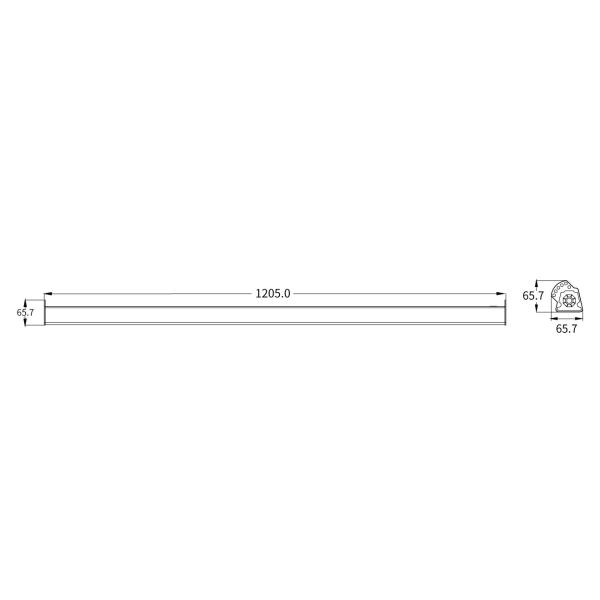 Anti Glare 60W Suspension Linear LED Light 150W/M A4 Beam