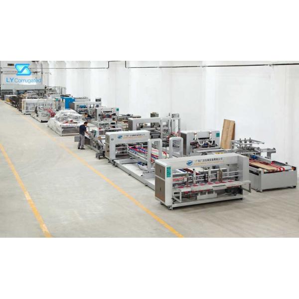 130m/min Jumbo Up Folder Gluer Machine For Corrugated Carton Box Packaging