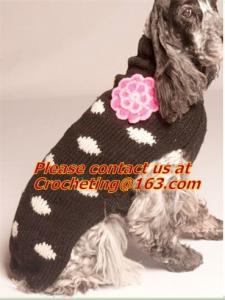 Quality winter turthleneck Knit Pet dog sweater, pet dog clothes free knitting pattern, dog sweate wholesale