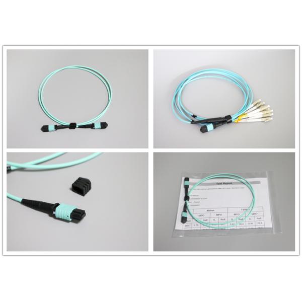 MPO / MTP Female Fiber Optic Patch Cord for 8 Core Ribbon Fiber Optic Cable 0