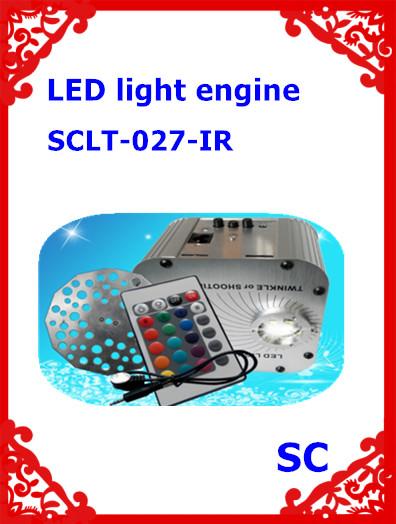 27W LED fiber optic light source engine, RGW, Wireless, Twinkle IR controller