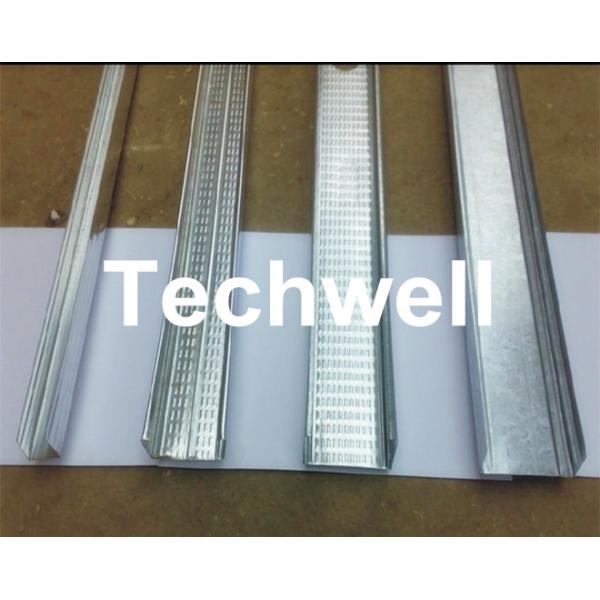 10 Station Metal U Runner Roll Forming Machine For Light Steel Stud / Track