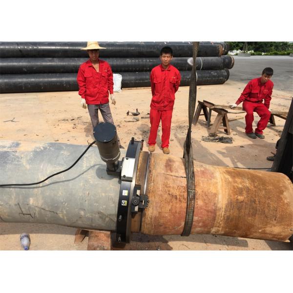 Split Frame Pneumatic Pipe Beveler , Pipe Cold Cutter For 3"-8" Working Range