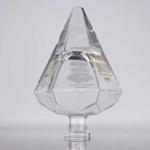 Quality Decal Polished Diamond Shaped Decanter 1000ML 700ml 21.5mm Crystal White wholesale