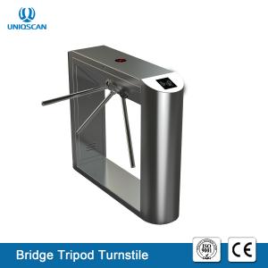 Quality Vertical 3 Arm Tripod Turnstile Gate SS Surface Access Control For Security Checking wholesale