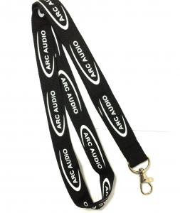Quality Silk Screen Printing Satin Ribbon Custom Polyester Lanyards with Customized Logo And Color wholesale