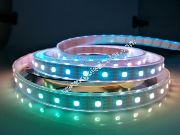 addressable RGB 60 led 5v led pixel strip sk9822 apa102