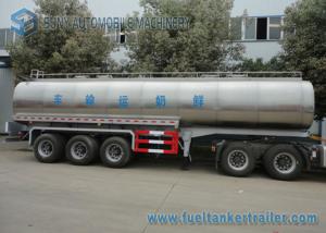 Quality 45m3 304 2B Edible Grade Chemical Tank Trailer 3 Axle For Milk / Liquid Food wholesale