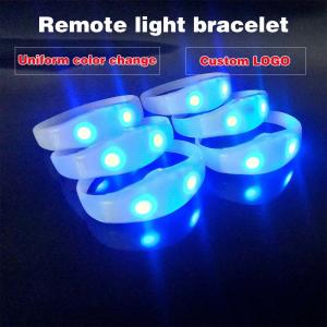 China 2024 DMX 512 Lighting Remote Controlled LED Bracelet RGB Pulseras Brasil luz gira Pulseras LED Con Control DMX on sale
