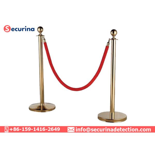 1500mm Length Crowd Control Barrier Bank Safety Belt Stanchion Queue Pole Stanchion