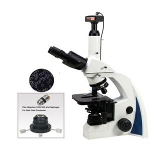 China Digital Dark Background Biology Microscope with Infinite System+3.0mp usb digital camera/live blood mikroskop on sale