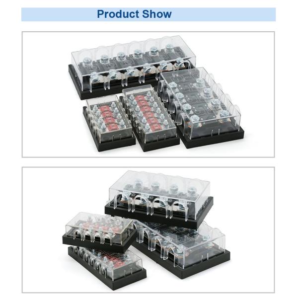 Automotive Car Brass Bus Bar 4P 6P MIDI Fuse Holder Block for Battery Pack