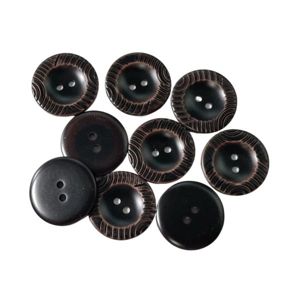 Jacket 2-Holes Polyester Buttons 42L Special Design On Rim