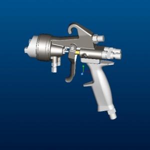 Quality 1.4mm Nozzle Dual Head SS High Pressure Spray Gun wholesale