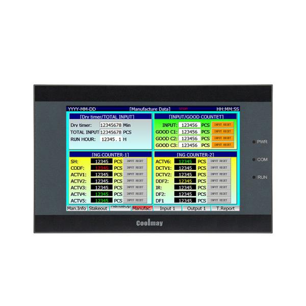 PLC Controller Built-in Touch Screen Display Automation High-speed Processing