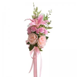 China Bridesmaid Fake Silk Peony Bouquet Wedding Flowers Personalised on sale