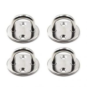 Quality Galvanized Stainless Steel Round Eye Plate for Door Clasp and Wall Mount Hanging in Marine/Industry wholesale