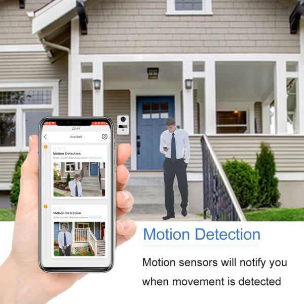 Wireless 1080p Wifi Video Doorbell 7 Inch Entry Wired Camera Night Vision