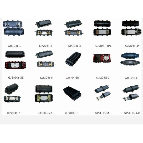 Inline Type Fiber Optic Joint Enclosure 2 In 2 Out 96 Cores Size 435 * 190 * 120mm