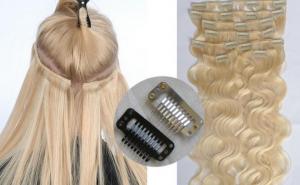 Quality Brown #8 clip in remy human hair extensions / Peruvian Human Hair For Beauty Works wholesale