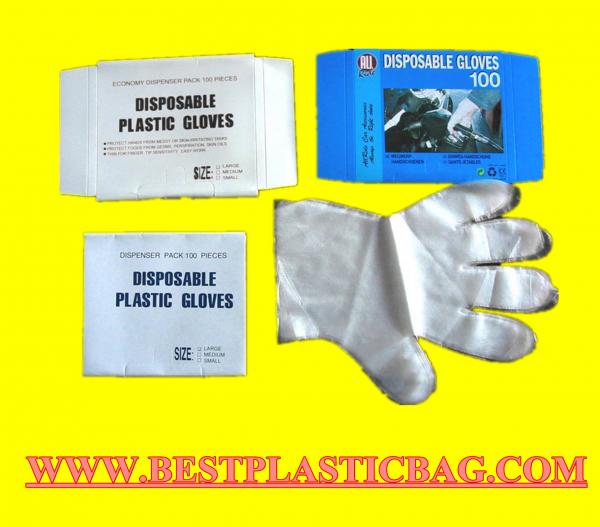 Cheap PE Disposable Transparent Gloves For Food Grade for sale