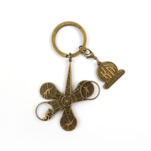 Custom Antique Copper Spinning Keychain Unique Keepsake for Enthusiasts
