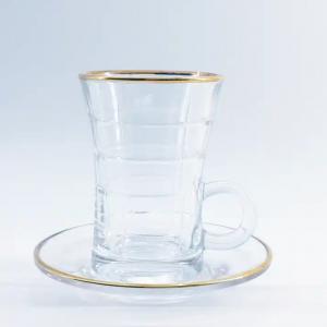 Quality 12PCS Arabic Tea Cup 112ml volume Drinkware Arabic Glass Tea Set wholesale