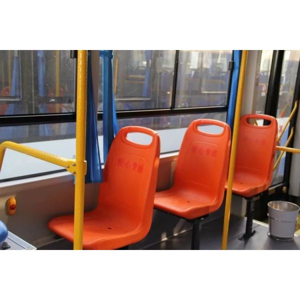 Professional Plastic Bus Seats Simple Body Structure High Load Bearing Capacity