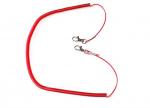 Fishing rod red color coiled leashes/paddle tether to protect fishing tools anti