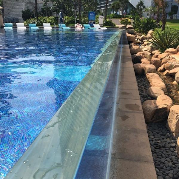 Cheap Customized Size Clear Acrylic Panels For Pool Fence AUPOOL Polycarbonate Pool Cover for sale