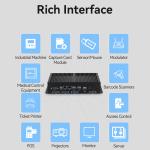 DDR4 Fanless Industrial Mini PC Dual LAN 6COM Intel Core Celeron Series