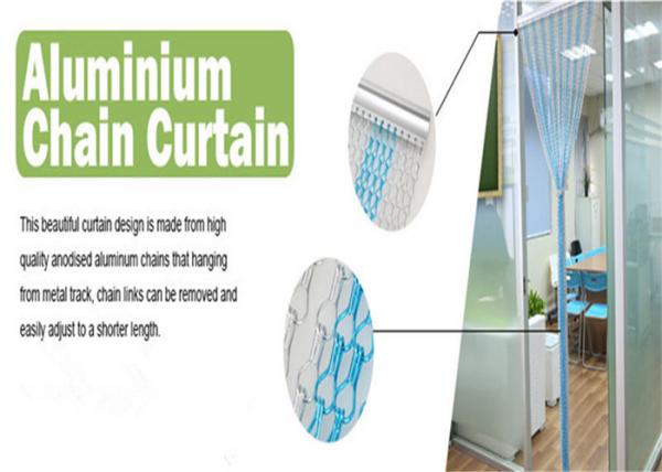 Cheap Modern Office Chain Link Curtain Wall , Multifunctional Aluminium Chain Fly Curtain for sale