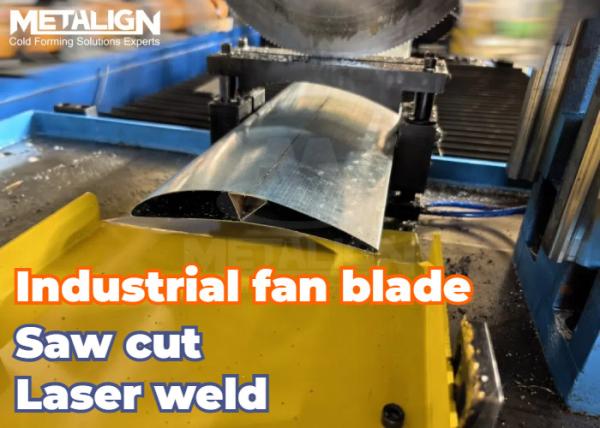 Cheap Metal Fan Blade Roll Forming Machine With Laser Welding And Servo Feed System for sale