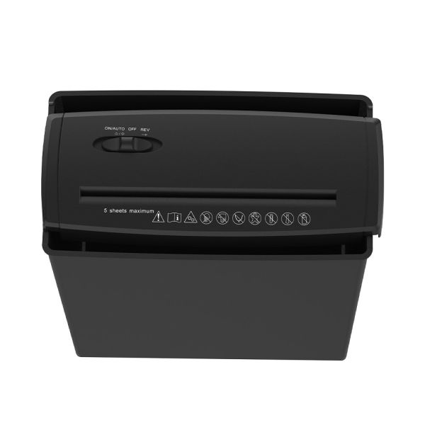 Mini Size 5 Sheets Strip Cut Paper Shredder Home Office Use With 10L Basket Bin