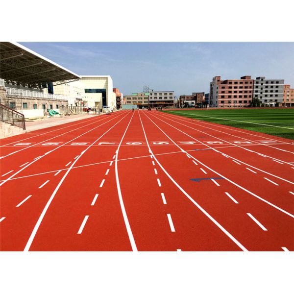 Eco Friendly Synthetic Sports Flooring 1.12Mpa Public Running Track