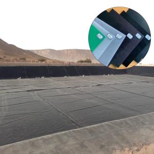 Quality 1.0mm 1.5mm Black Plastic Geomembrane for River and Tailings Reservoir Anti-seepage wholesale