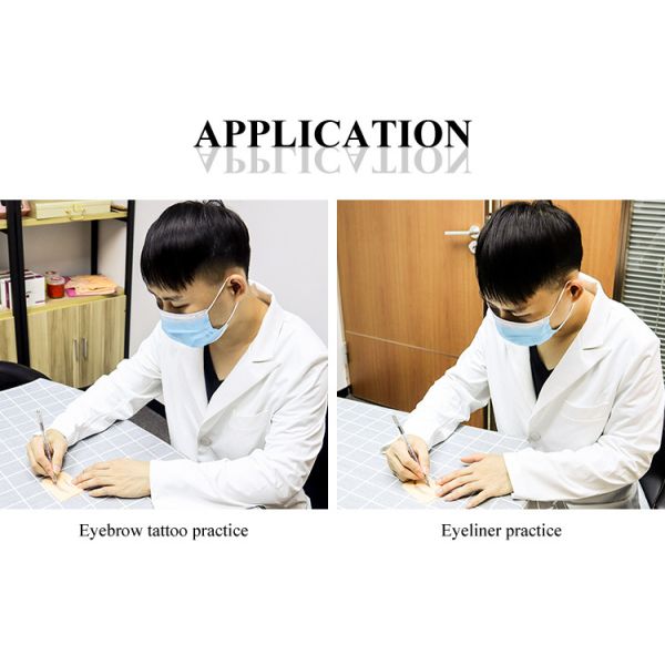 Mini 3d Surface Face Blank Eyebrow Practice Skin Silicone Microblading Tattoo Practice Board
