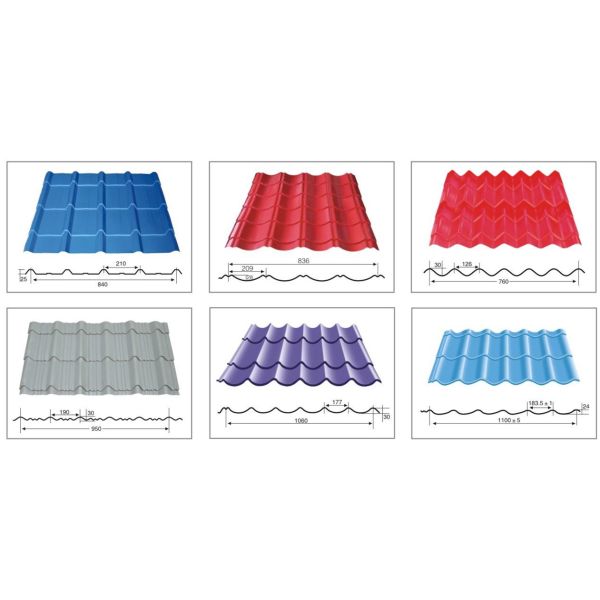 7.5 KW Stationary Glazed Tile Forming Machine , Plate Rolling Machine