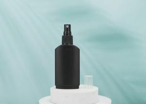 China Pet Square Flat Spray Fine Mist Bottles 120ml Black for perfume hand sanitizer on sale