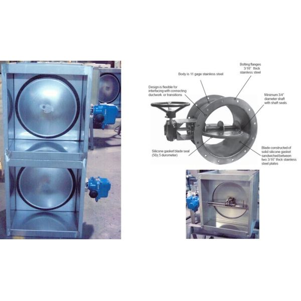 H13 Bag In Bag Out HEPA Filter Housing , BIBO Safe Change HEPA Filter Housing