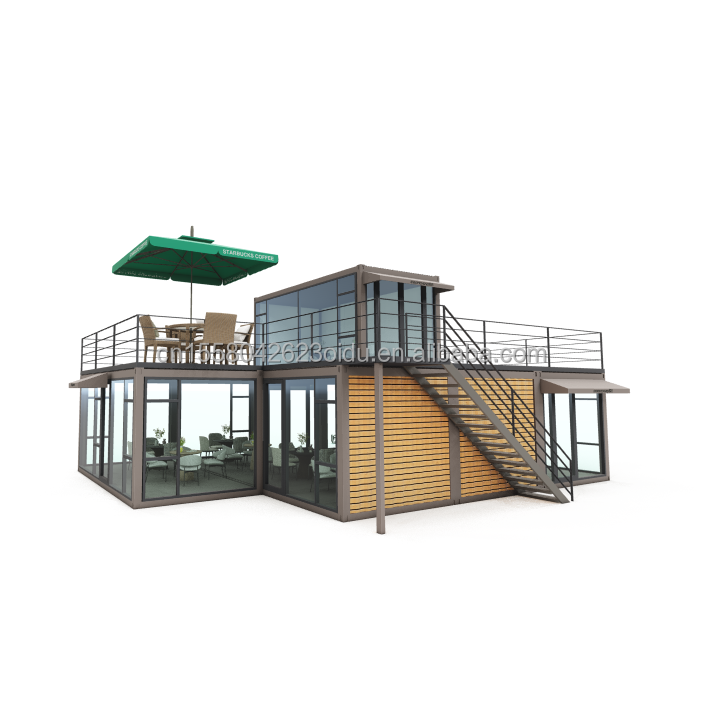 Galvanized Steel Square Tubes Main Structure Prefabricated Villa House Modern Modular Container Luxury Three Bedroom