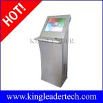 Check-in kiosk with brand SAW touchscreen and LCD custom kiosk design TSK8004