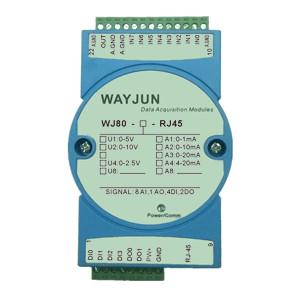 WAYJUN WJ80 series 8-CH 4-20mA to Modbus TCP Network Data Acquisition module