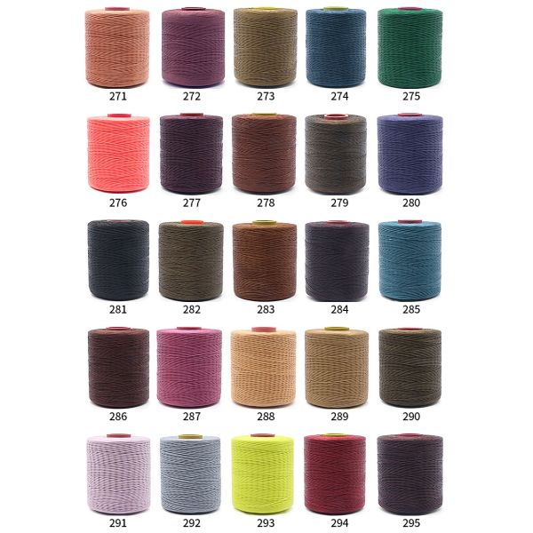 Diameter 2mm 400g Polyester Wax Bonded Braided Thread for Leather Sewing Thread 420D/16