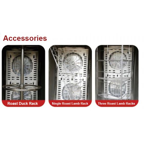 380V Chicken Grill Machines Hot Blast Shellfish Chicken Rotisserie Oven