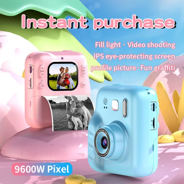 2.0-inch LPS Children's Printing Camera Y300H with Type C and 1080P Video Photo booth/continuous shooting/time-lapse