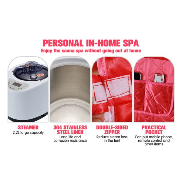 Modern Portable Personal Sauna With Steamer For Convenient Steam Home Foldable Sauna Chair Machine Tent Sauna Easy Installation