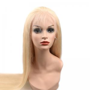 Quality Natural Straight #613 Glueless Full Lace Human Hair Wigs Tangle Free 14" -28" wholesale