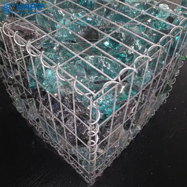 Hot Dipped Galvanized Gabion Wall Construction With Welded Reinforcing Mesh